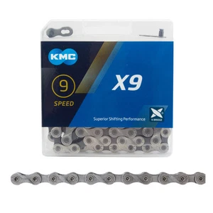 KMC X9.93 Chain - 9-Speed, 116 Links, Silver/Gray - Picture 1 of 1