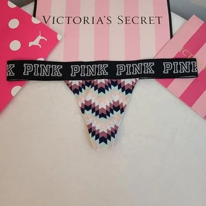 Tanga Panty Y2K VS ROSA Retirado Grueso Logo Banda Extra Bajo Algodón Talla Pequeña - Imagen 1 de 4