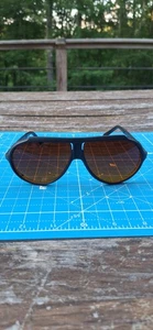 Amber Vision Style Aviator Designer Sunglasses Taiwan Clean Vintage - Picture 1 of 10