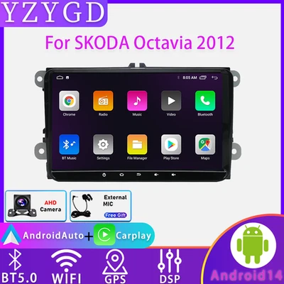 For 2012 SKODA Octavia Android GPS Carplay Radio Multimedia Car Navi Stereo Navi - Bild 1 von 4