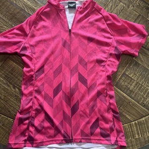 Twin Six Women’s Club Raglan Cycling Jersey Medium Pink 3 Pocket - Picture 1 of 3