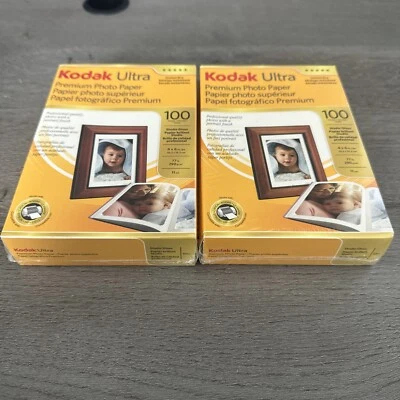 2 Kodak ULTRA Premium Instant Dry Studio Gloss 4X6 in. Photo Paper 100 ct NEW - Image 1 of 4