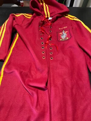 Rubies Costume Harry Potter #7 Gryffindor Hoodie Robe Youth SZ M Red - Image 1 of 4