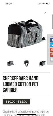 Barco a cuadros Bark N Bag  Foto 1 de 2