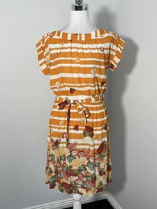 Fleurette By Fleur Wood Fruit Salad Print Fit And Flare Dress Size 8 - Picture 1 of 8