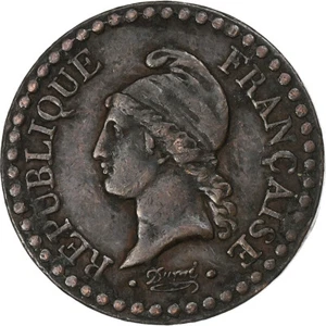 [#1308447] France, Centime, Dupré, 1848, Paris, Copper, VF - Picture 1 of 2