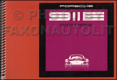 Manuale Dell'Owner Originale OEM Del 1969 Porsche 911E Guida Utente Libro 911 E - Immagine 1 di 2