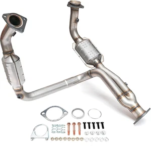 High Flow Front Catalytic Converter Kit, Direct-Fit, For Chevy, Silverado, GMC - Picture 1 of 12