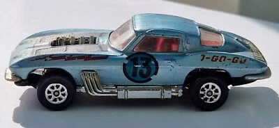 Corgi Whizzwheels 1970 Chevrolet Corvette Stingray 387, Metal Blue, Unboxed, Gd - Image 1 of 4