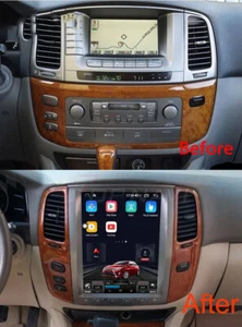 Estéreo de auto para Toyota Land Cruiser LC100 para Lexus LX470 2002-2007 GPS navegación WIFI - Imagen 1 de 11