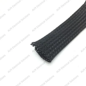 Geflochtene Kabelhülle - Flexibles Flechten - Kabelbaum Webstuhlschutz  - Bild 1 von 2