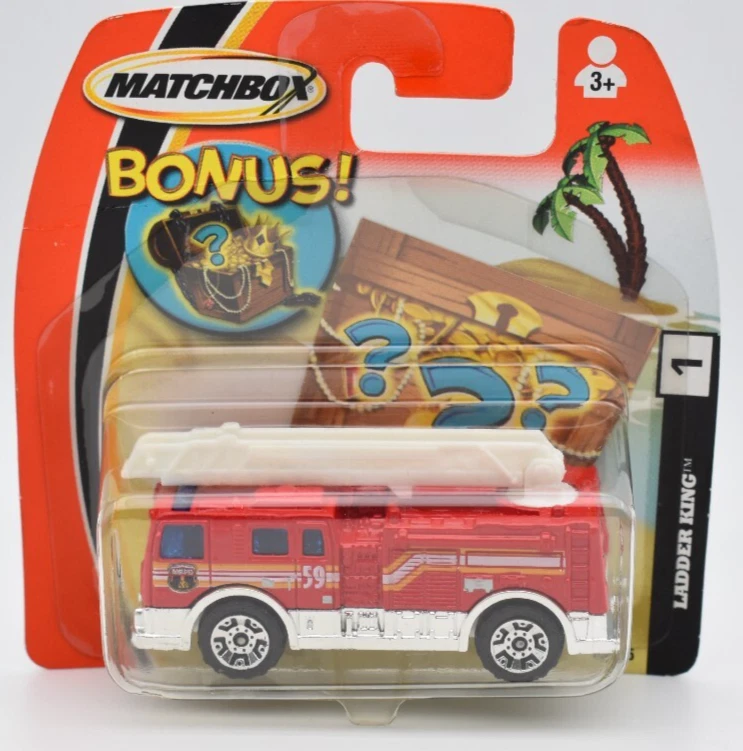 Matchbox Superfast #1 Fire Ladder King Truck. MBX 2005. short blister - Image 1 of 1