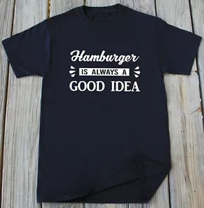 Hamburger Eater Funny T-shirt Burger Hamburger Foodie Food Lover Gift Tee - Picture 1 of 3
