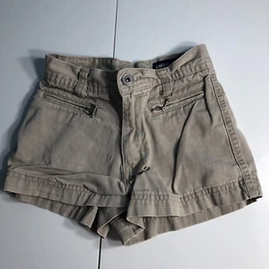 Limited Two Beige Cream Shorts Zippers Girls Size 7 - Picture 1 of 5