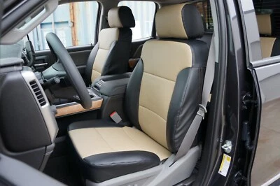 FUNDAS DE ASIENTO PARA GMC YUKON 2015-2020 IGGEE S. CUERO AJUSTE PERSONALIZADO 13 COLORES Foto 1 de 4