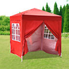 Panana 2x2m Red Pop Up Gazebo Garden Awning Marquee Canopy Wedding Party Tent