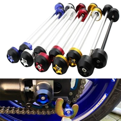 Axle Sliders For CRF300L/RALLY 21-24 Front Rear Frame Crash Protectors Aluminum — 第 1/4 张图片