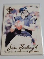 JIM HARBAUGH 2000 Pacific Private Stock #82.  CHARGERS