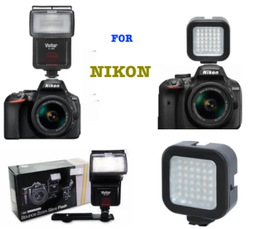 Speedlight Flash + 36 LIGHT LED for Nikon D7100 D7000 D5100 D3200 D3100 D3400 - Image 1 of 4