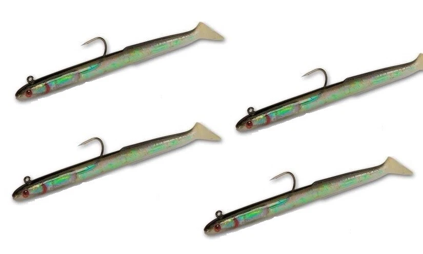 Tsunami Rigged Holographic Sand Eel Lure, 6", 4pk - Image 1 of 1