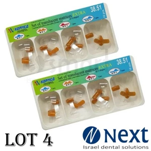Lot x 4 Dental Translucent Matrices movable fixator Kerr Super Mat compatible 16 - Picture 1 of 5