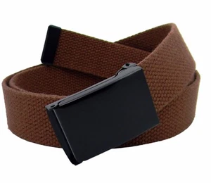 Build A Belt Kid's Black Flip Top 1.25" Wide Buckle with Canvas Web Belt - Picture 1 of 24