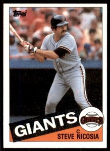 1985 Topps Steve Nicosia Baseball Cards #191