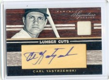 2012 PANINI SIGNATURE SERIES #3 CARL YASTRZEMSKI AUTOGRAPH JERSEY #6/8 071823