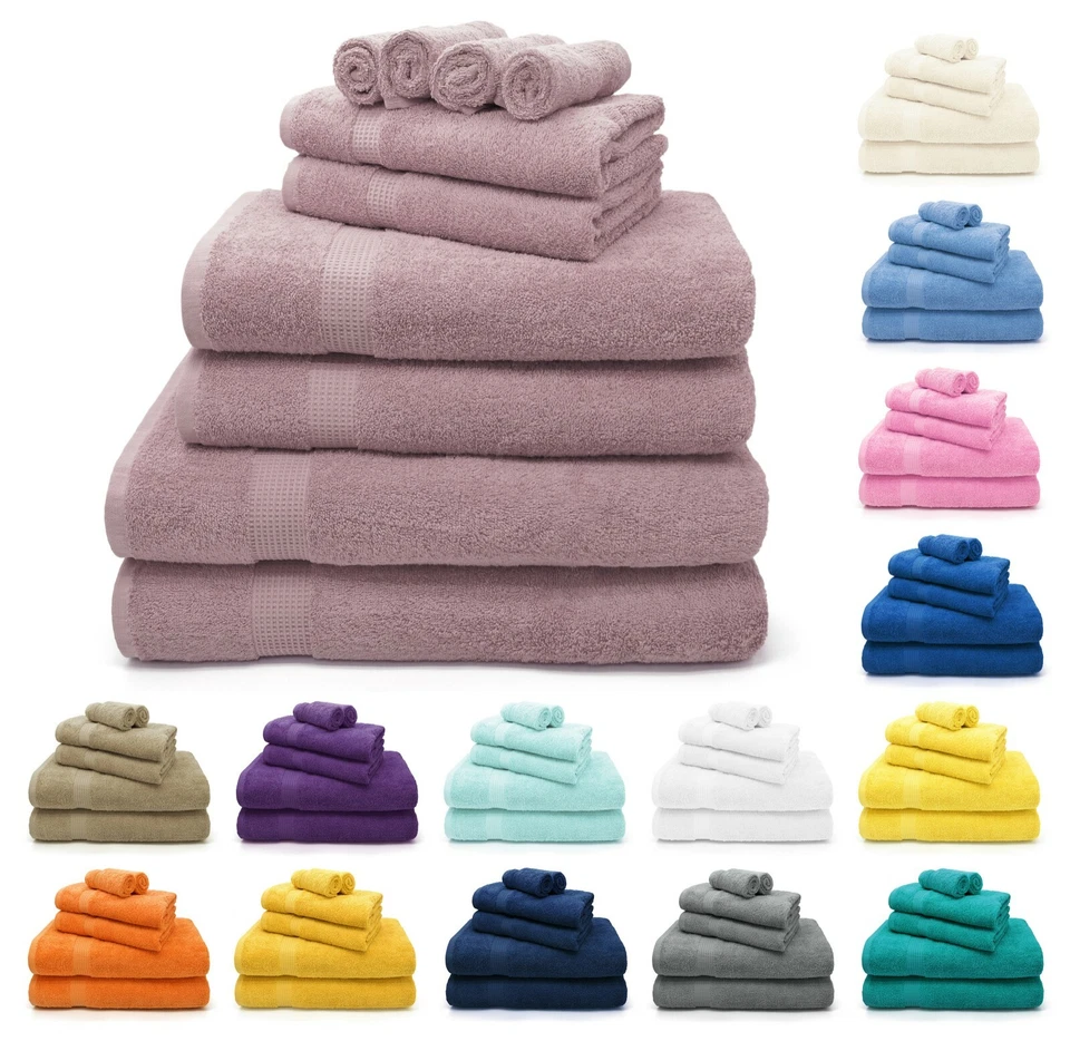 100% Egyptian Cotton Super Soft Towels 600gsm Combed Towel Hand Bath Sheet - Image 1 of 1