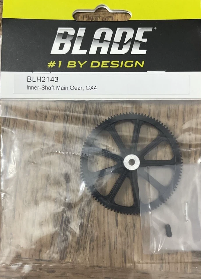 Blade #1 By Design BLH2143 Inner Shaft Main Gear,CX4 RV Part-Brand New-SHIP24 HR - Image 1 of 4