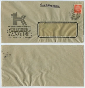 44887 - Beleg - Maschinenband-Weberei Gebrüder Köter - Leipzig 20.10.1938 - Bild 1 von 1