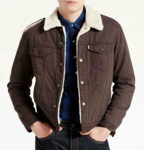 Levi's Denim Brown Coats, Jackets 