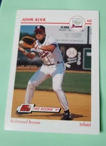 1991 Line Drive AAA #426 John Alva - Richmond Braves - Picture 1 of 2