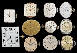 11 watch movements: authentic Cartier, Rolex, Omega & Longines - Picture 1 of 2