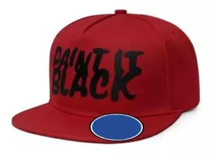 PAINT IT BLACK - ROLLING STONES - SNAPBACK - TRUCKER HAT - FLAT CAP - NEW - Picture 1 of 1