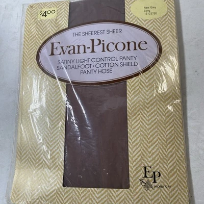 Pantimedias de Nylon The Sheerest Sheerest Sheer-Picone Sandalia Nuevas Gris Largas Foto 1 de 3