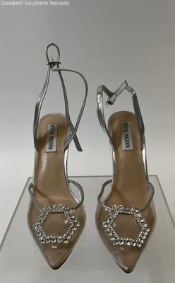 Tacones plateados Steve Madden para mujer - talla 8 Foto 1 de 4