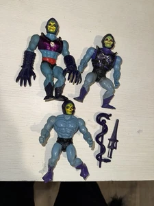 Lot Of 3 Mattel Skeletor Masters Of The Universe MOTU Vintage Original - Picture 1 of 2