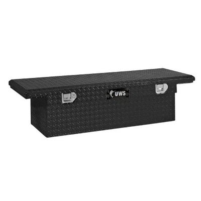 UWS EC10112 Black Aluminum Single Lid Low Profile Truck Tool Box for Sonoma S10 - Imagem 1 de 4