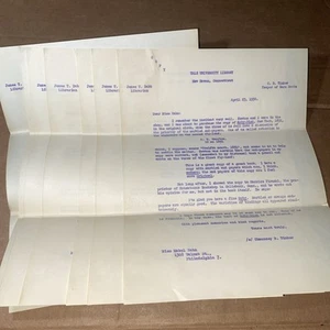1950 Yale University 7 Buchstaben Mabel Zahn - Chauncey Tinker - Melville Moby Dick - Bild 1 von 10