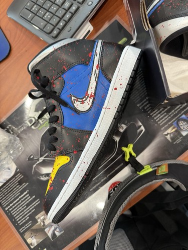 Wolverine Jordan dipinto personalizzato anni 1 taglia 10 5