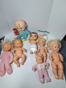 Doll Lot, 7 Baby Dolls, Some Vintage - Picture 1 of 4
