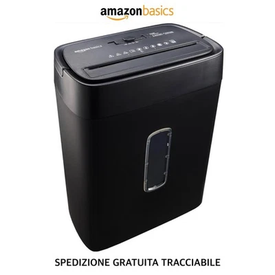 Amazon Basics • Tagliacarte Distruggi Documenti Fino A 12 Fogli • NUOVO • - Immagine 1 di 4