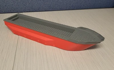 Lego Barco Casco Rojo Con Cubierta Gris 16" 62791 Usado Desde 2007 Set 7906 Foto 1 de 4