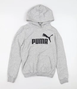 Puma Boys Grey Hoodie, Size 12-13 Years, Pullover, Casual Wear - Picture 1 of 12