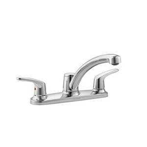 American Standard 7074.500 Chrome Colony Pro Double Handle Kitchen Faucet - Picture 1 of 3