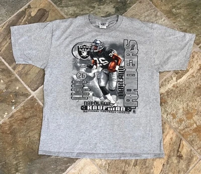 NFL Oakland Raiders Napoleon Kaufman Camiseta Gris QT5901 Foto 1 de 3