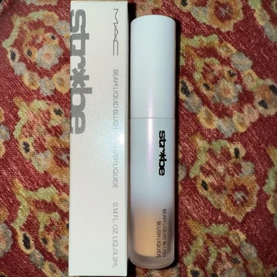 MAC Strobe Beam Liquid Blush. LIGHTNING Full Size .14 Fl Oz Iridescent Finish - Image 1 of 2