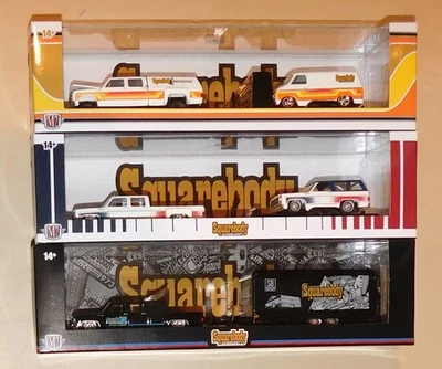 Remolque Syndicate Squarebody 2025 M2 Machines - Juego de 3 - S45 - Chevrolet, GMC Foto 1 de 4