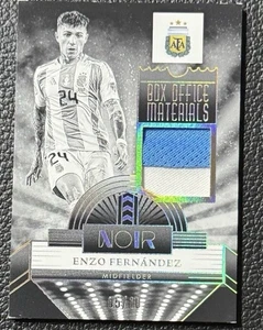 2024-25 Panini Noir Enzo Fernandes Dual Colour Patch Argentina /10 - Picture 1 of 2